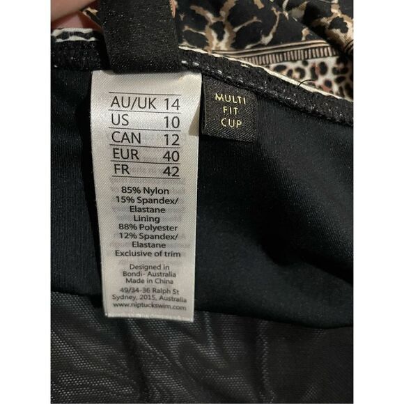 Nip Tuck Swim Savannah Stripe Dulcie Grecian Design Tummy Control One Piece Swim - Picture 8 of 11